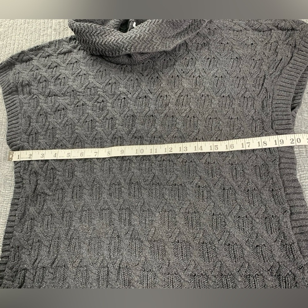 Eight Eight Eight Gray Cowl Neck Sweater Size Large - Picture 10 of 12